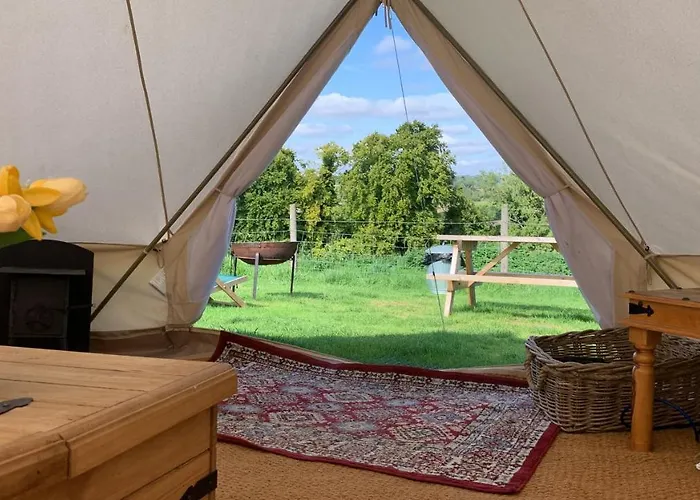 Home Farm Radnage Glamping Bell Tent 2, With Log Burner And Fire Pit